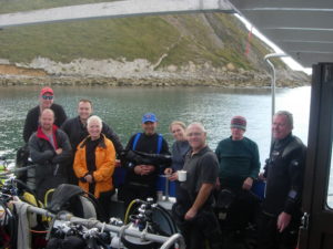 Divers aboard the Tango